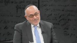 Justin Pines with Rabbi J.J. Schacter